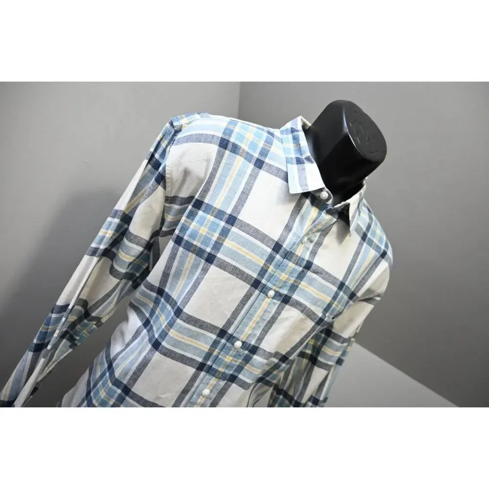 J Crew Dress Shirt‎ Casual Plaid Long Sleeve Button Up Mens Size XL